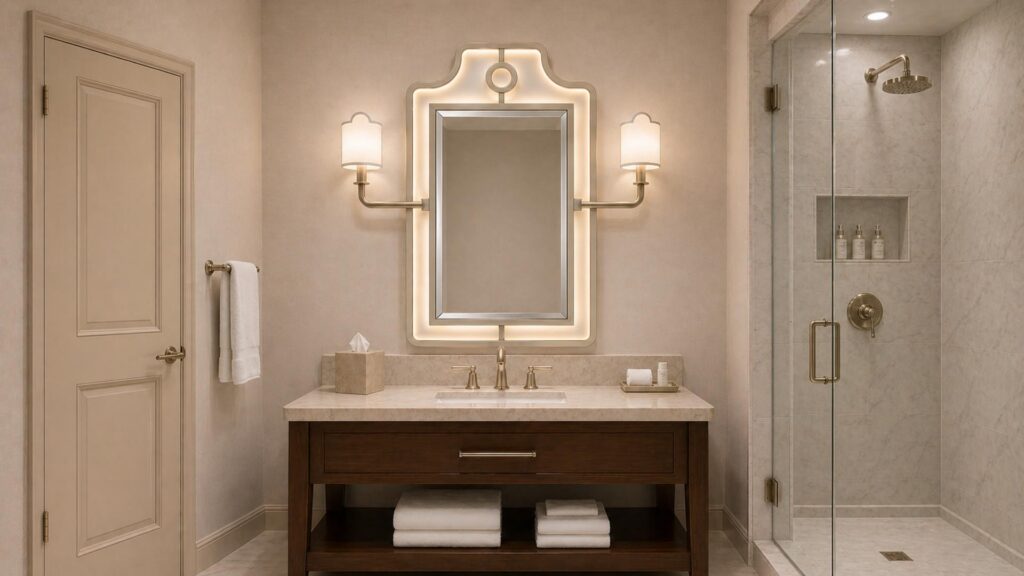 Pagoda LED Mirror